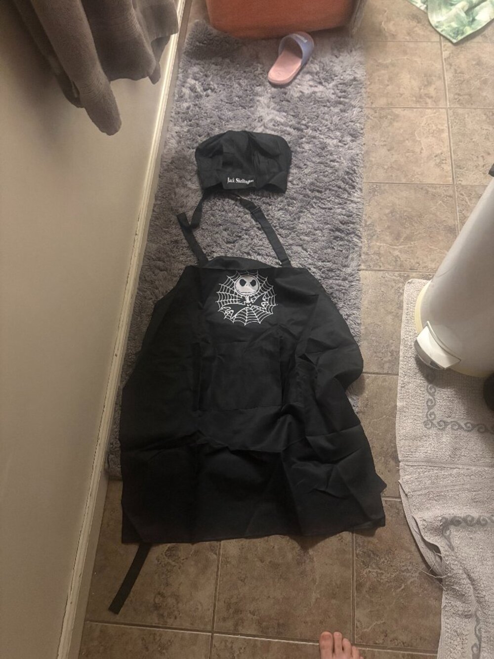 Nightmare Before Christmas Apron With Chef Hat